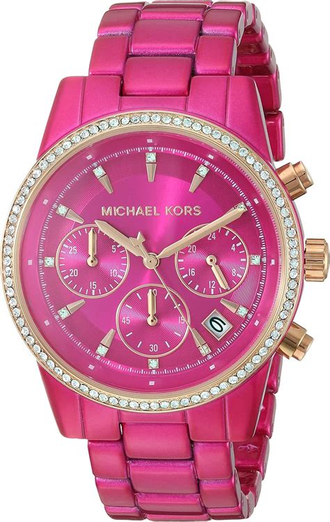 pink micheal Kors watch
